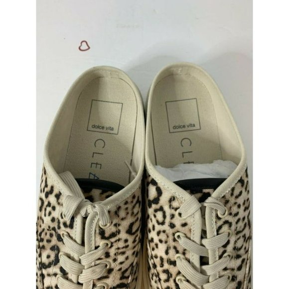 Dolce Vita Vanie x CLEAR platform sneakers womens size 8 Leopard Print - Picture 4 of 8